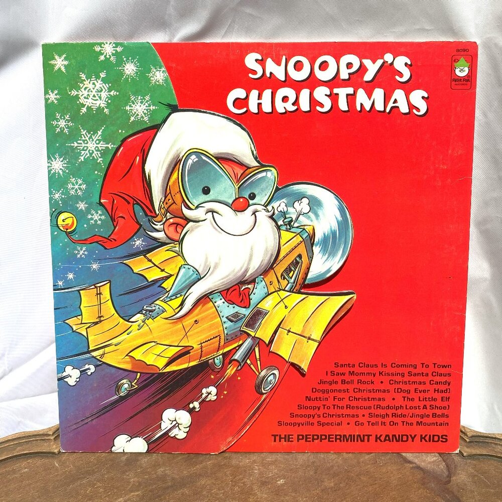 SNOOPY’S CHRISTMAS - THE PEPPERMINT CANDY KIDS Peter Pan Records Vinyl